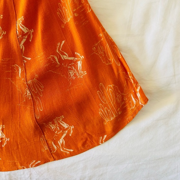 Urban Outfitters Sunset Orange Mini Dress - Picture 5 of 8